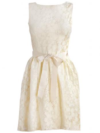Cream lace party dress by Rise Boutique